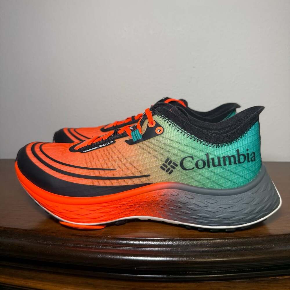 Columbia Konos Speed Trail ATR Size 8.5 Orange Teal Sneakers Men US 8.5